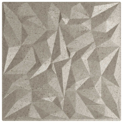 Wandpanelen 12 pcs Amethist Beton 50 x 50 cm XPS Schuim
