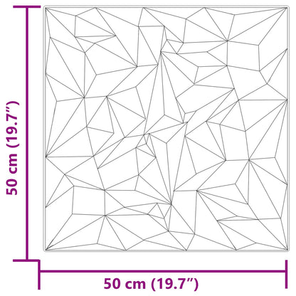 Wandpanelen 24 pcs Amethist Beton 50 x 50 cm XPS Schuim