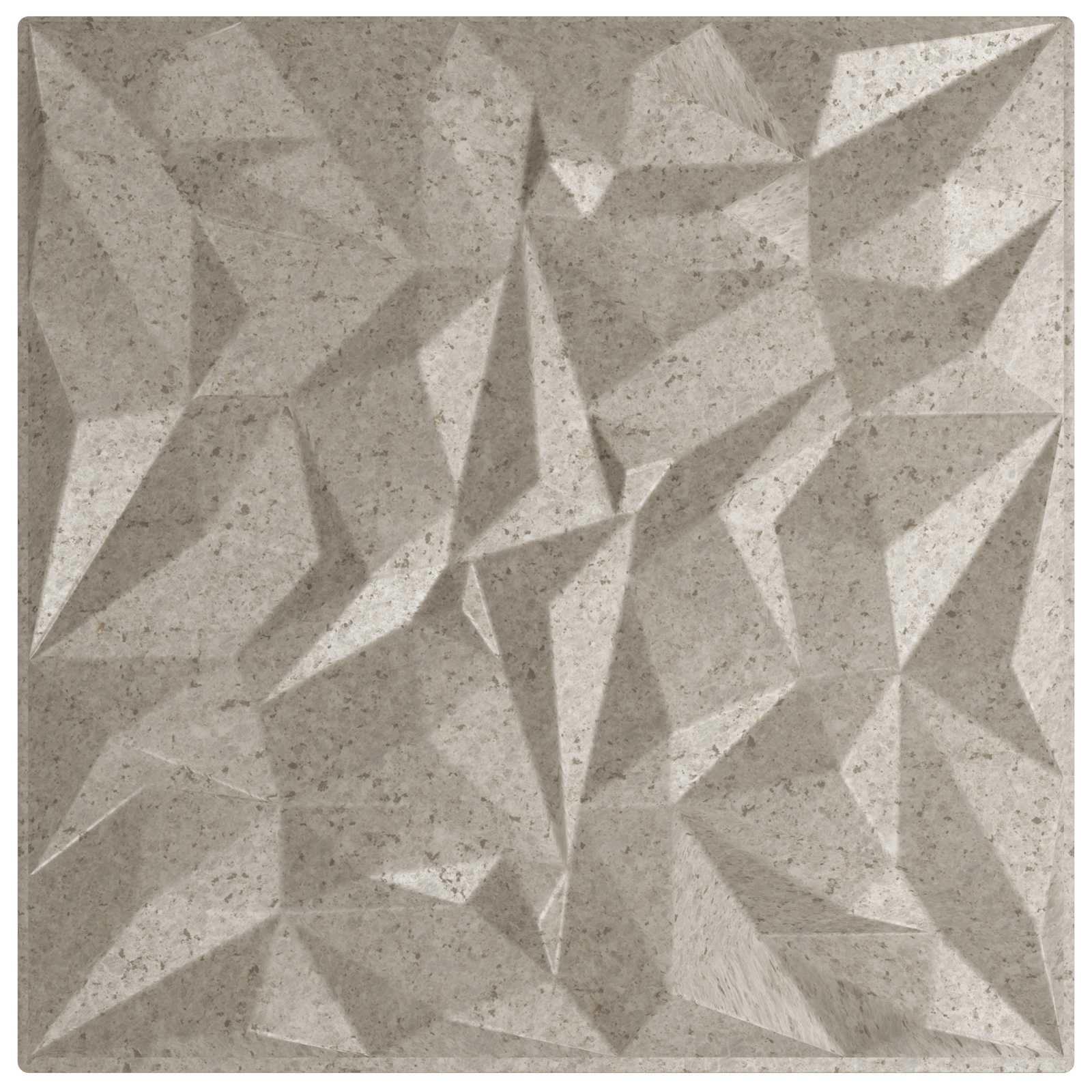 Wandpanelen 24 pcs Amethist Beton 50 x 50 cm XPS Schuim