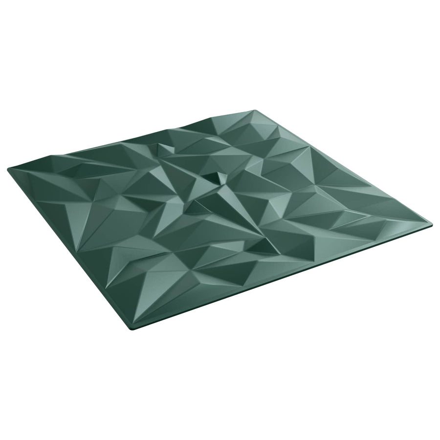 Wandpanelen 24 pcs Amethist Groen 50 x 50 cm XPS Schuim