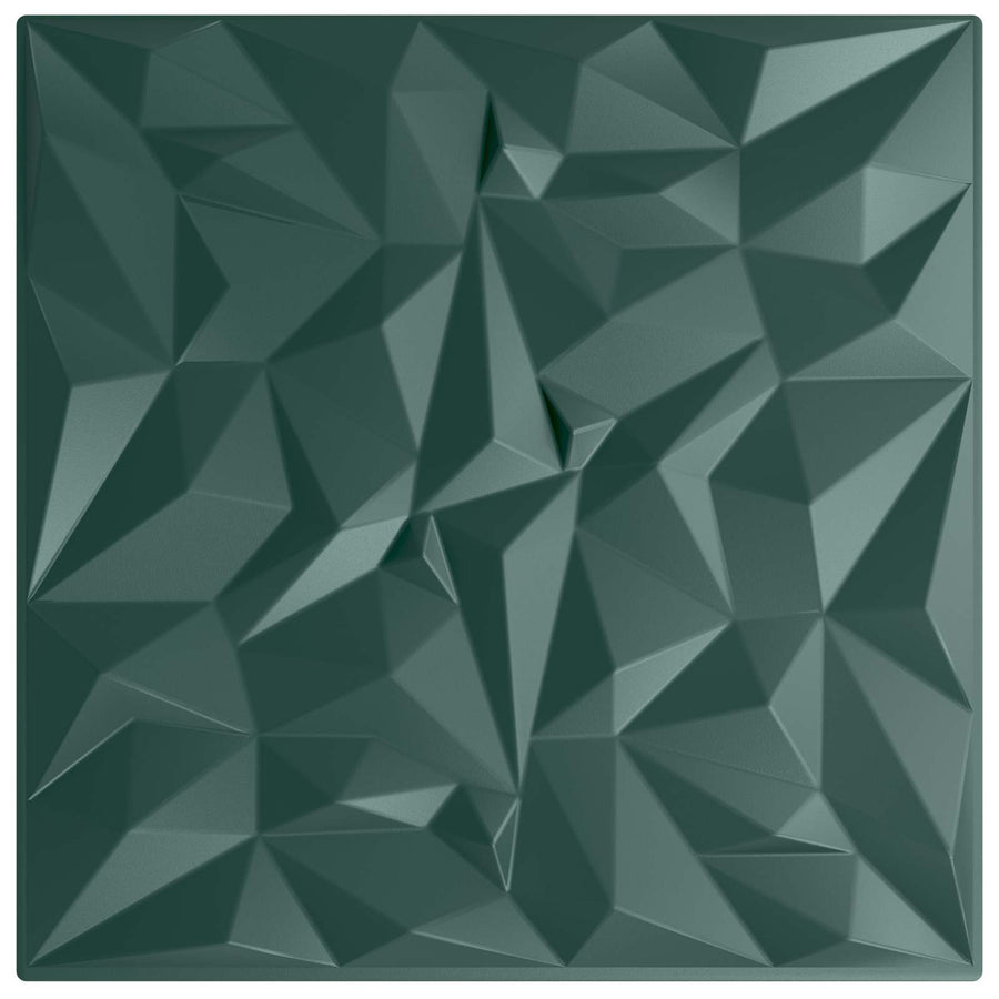 Wandpanelen 48 pcs Amethist Groen 50 x 50 cm XPS Schuim