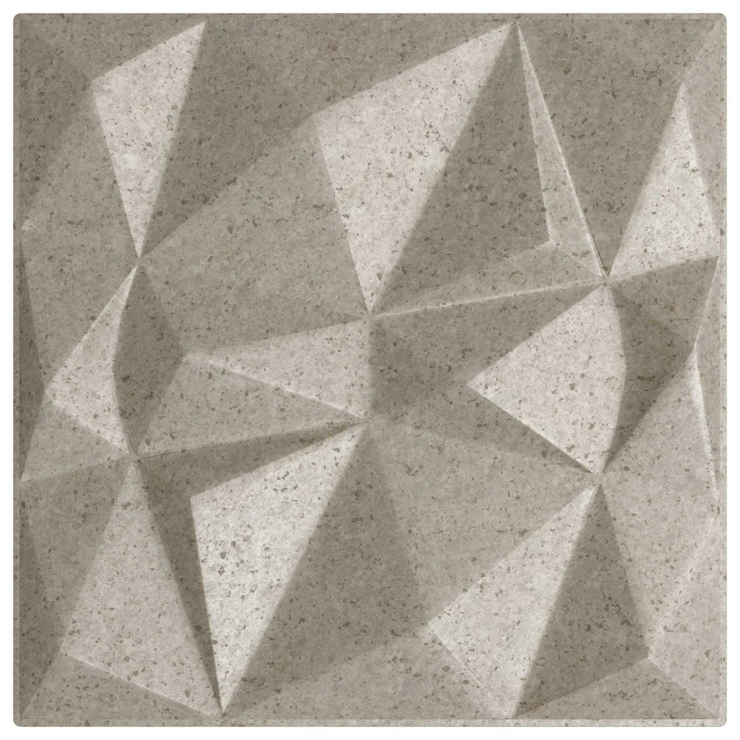Wandpanelen 12 pcs Diamant Beton 50 x 50 cm XPS Schuim