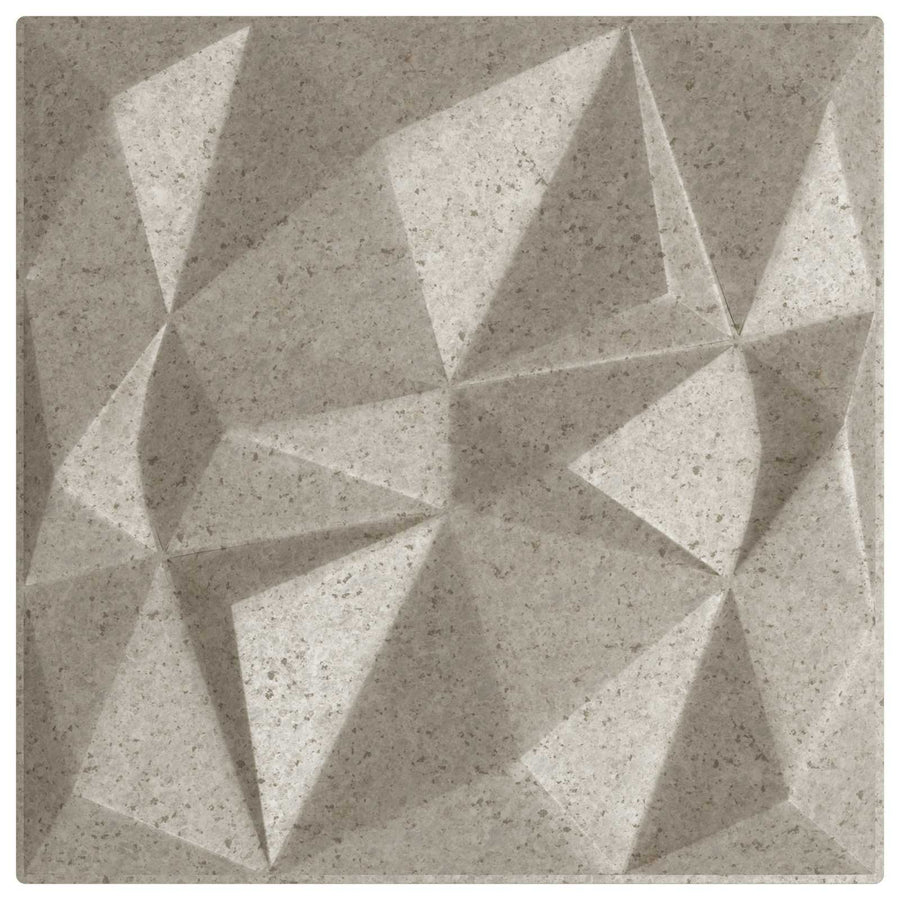 Wandpanelen 12 pcs Diamant Beton 50 x 50 cm XPS Schuim