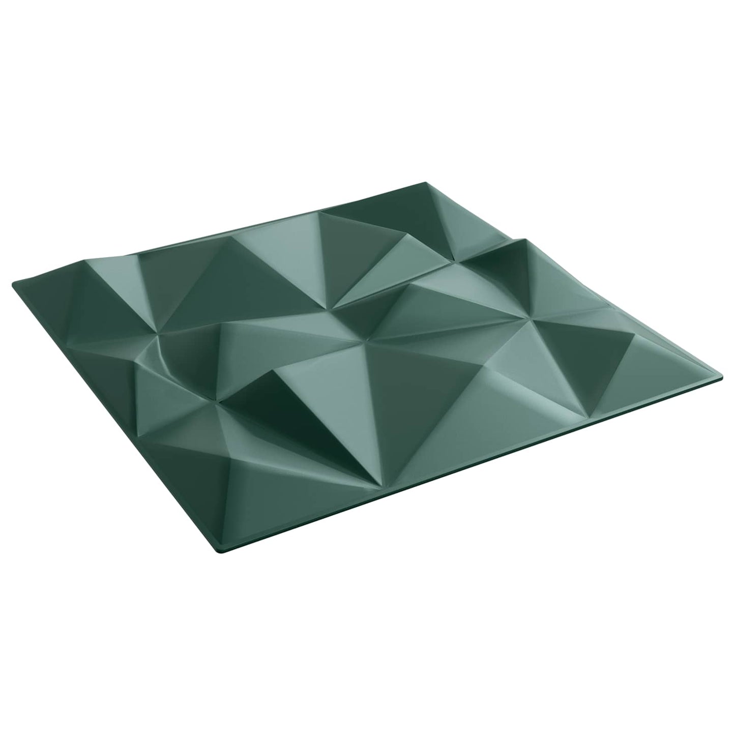 Wandpanelen 12 pcs Diamant Groen 50 x 50 cm XPS Schuim