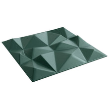 Wandpanelen 12 pcs Diamant Groen 50 x 50 cm XPS Schuim