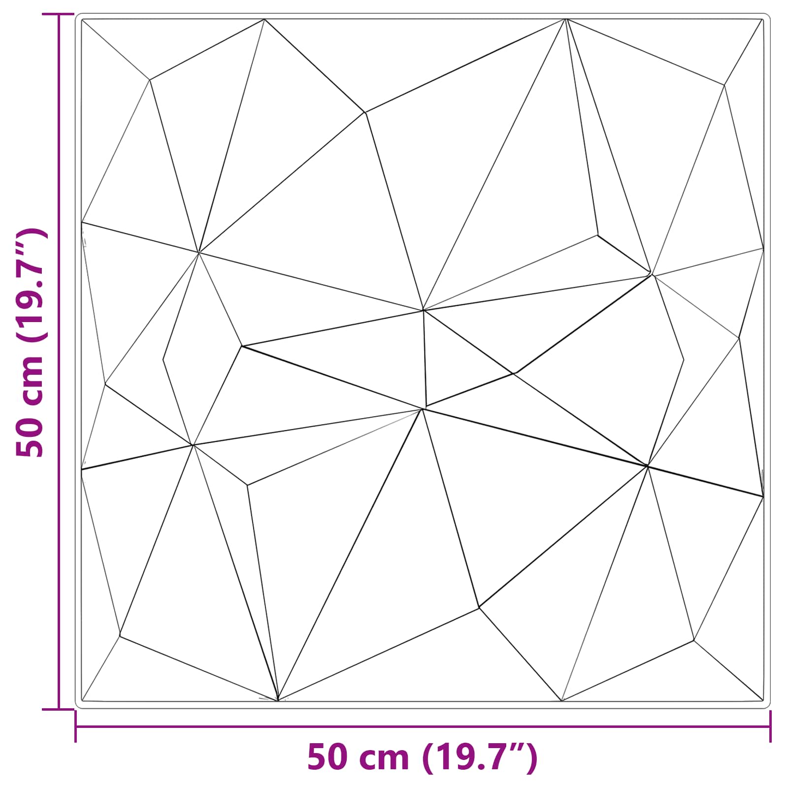 Wandpanelen 12 pcs Diamant Groen 50 x 50 cm XPS Schuim