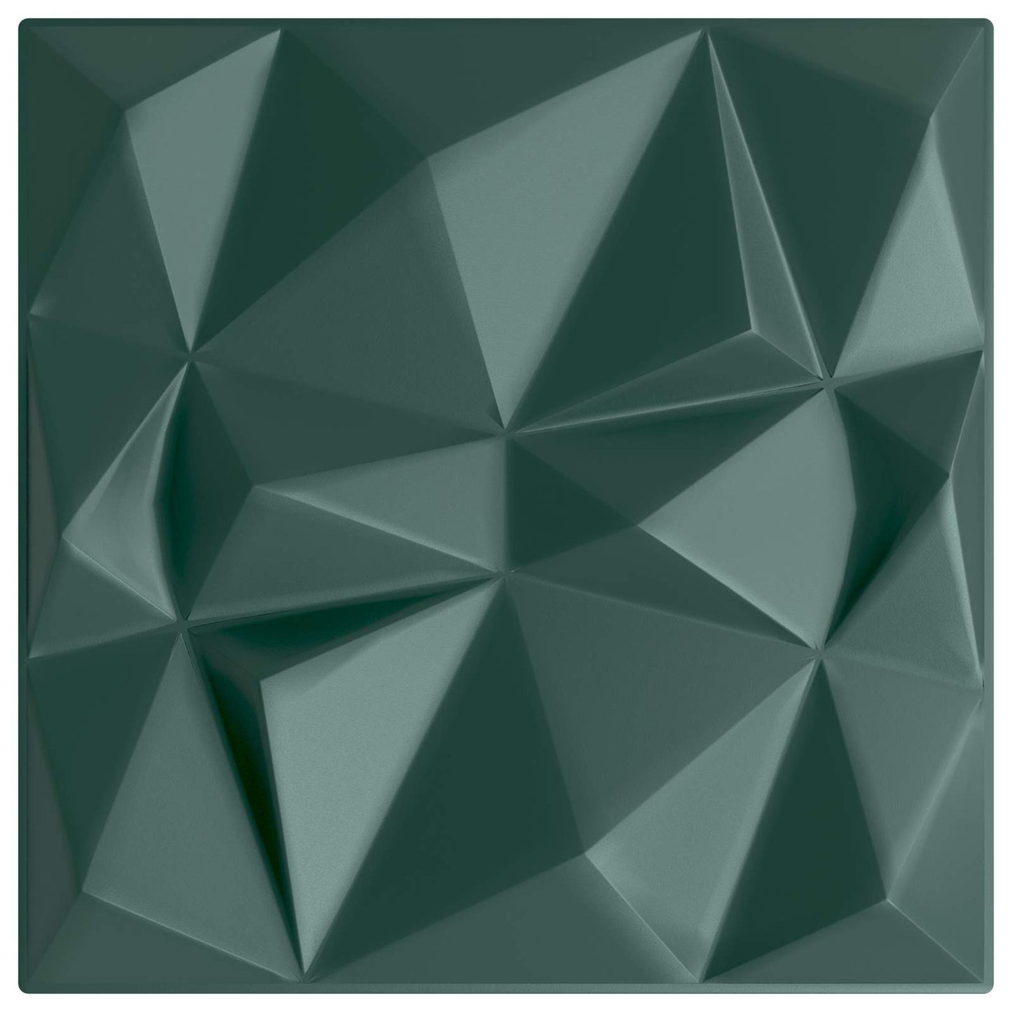 Wandpanelen 12 pcs Diamant Groen 50 x 50 cm XPS Schuim