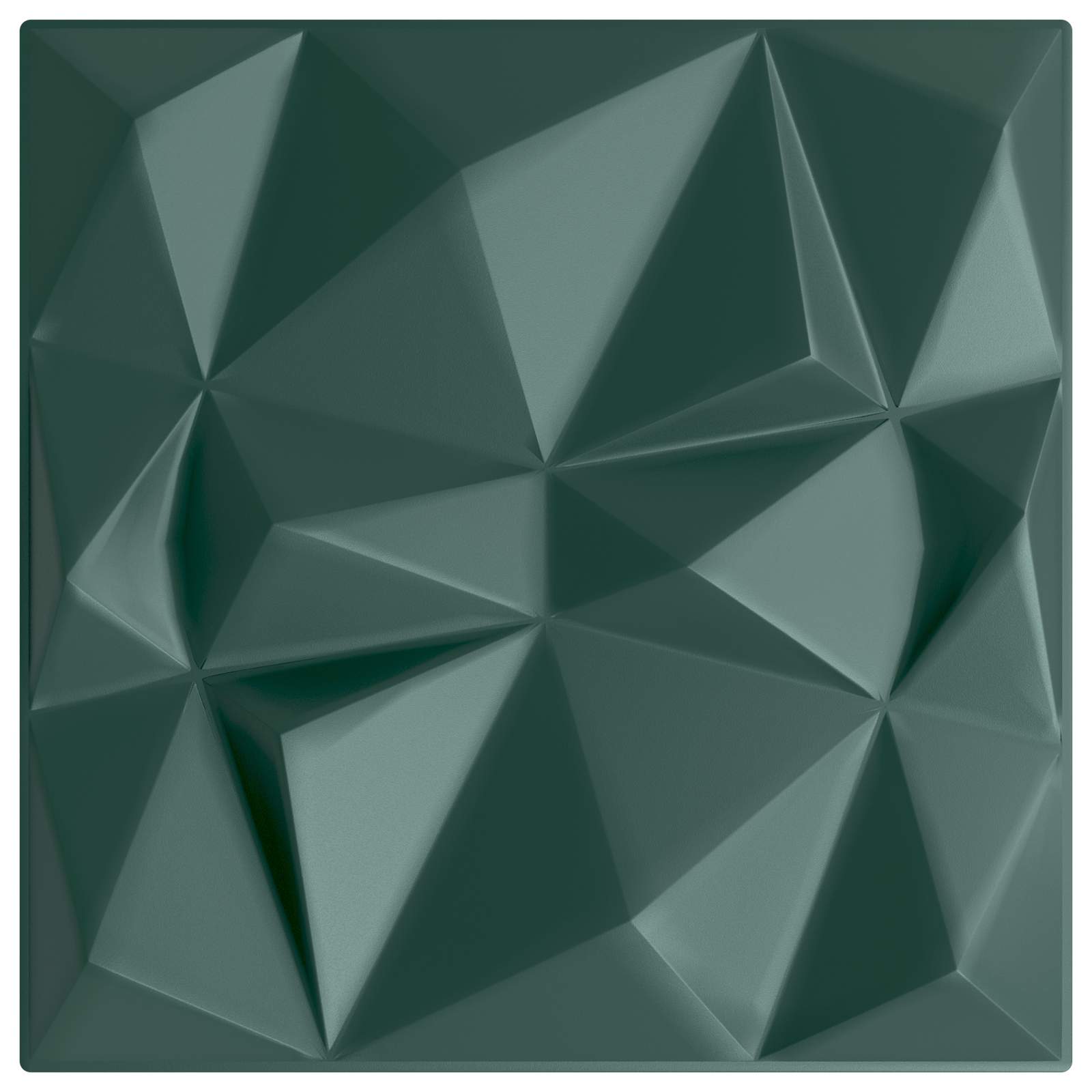 Wandpanelen 12 pcs Diamant Groen 50 x 50 cm XPS Schuim