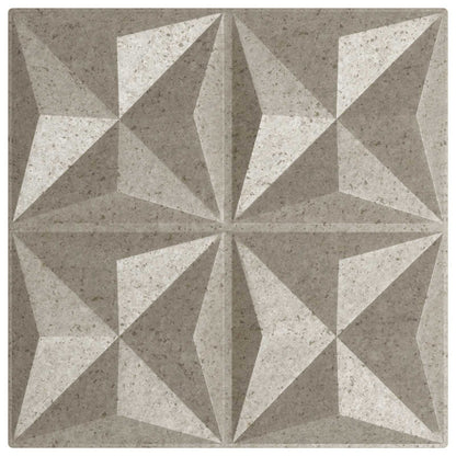 Wandpanelen 24 pcs Origami Beton 50 x 50 cm XPS Schuim