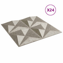 Wandpanelen 24 pcs Origami Beton 50 x 50 cm XPS Schuim