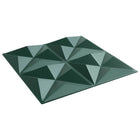 Wandpanelen groen 50x50 cm XPS schuim 12 stuks