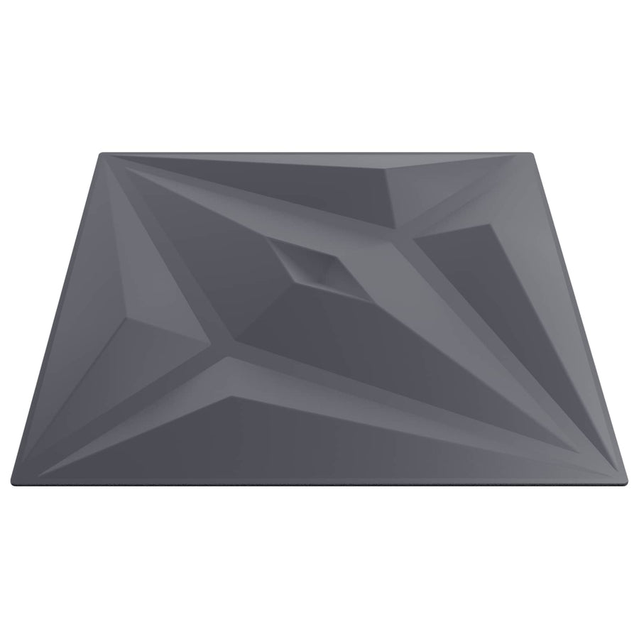 Wandpanelen Ster 12 pcs Ster Grijs 50 x 50 cm XPS Schuim