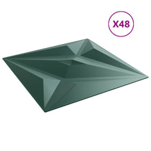 Wandpanelen Ster 48 pcs Ster Groen 50 x 50 cm XPS Schuim