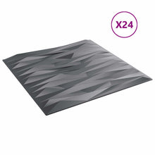 Wandpanelen 24 pcs Stone Grey 50 x 50 cm XPS Schuim