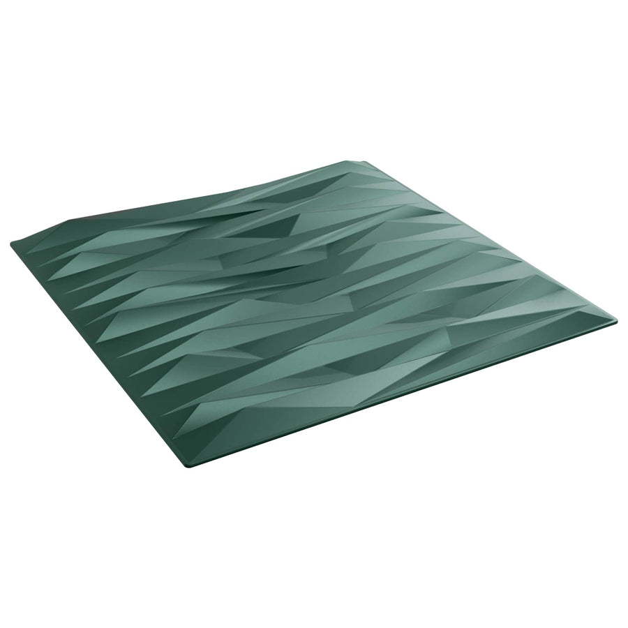 Wandpanelen 24 pcs Steen Groen 50 x 50 cm XPS Schuim