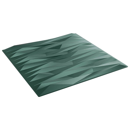 Wandpanelen 48 pcs Steen Groen 50 x 50 cm XPS Schuim