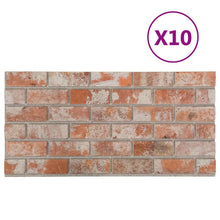 Wandpanelen 10 pcs Oranje 100 x 50 cm EPS-schuim