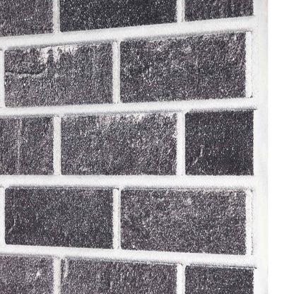 Wandpanelen 10 pcs Zwart en Grijs 100 x 50 cm EPS-schuim