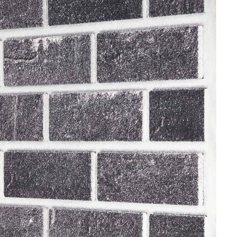 Wandpanelen 10 pcs Zwart en Grijs 100 x 50 cm EPS-schuim