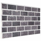 Wandpanelen 100x50 cm zwart grijs EPS-schuim 10 stuks