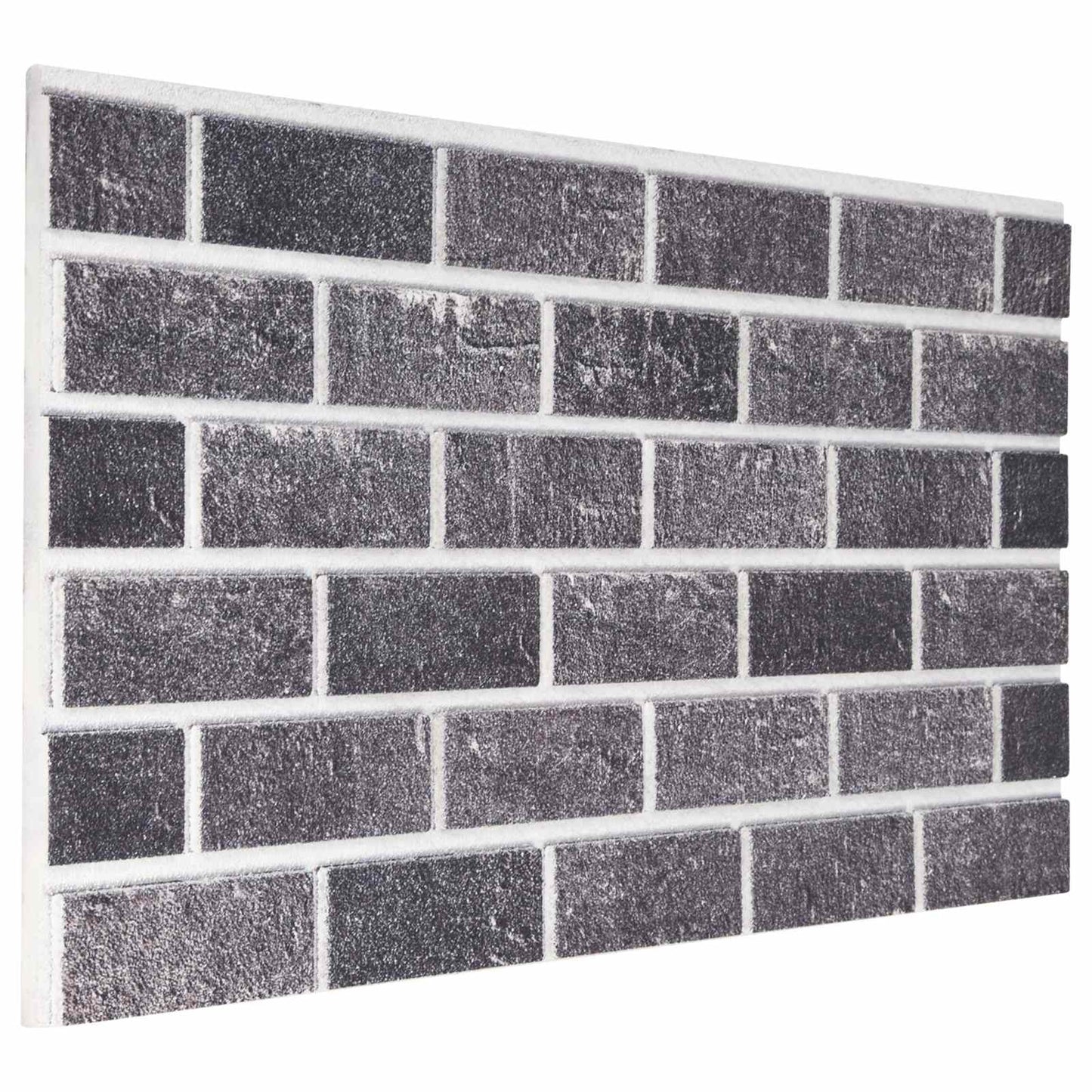 Wandpanelen 10 pcs Zwart en Grijs 100 x 50 cm EPS-schuim