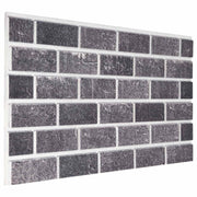 Wandpanelen 100x50 cm zwart grijs EPS-schuim 10 stuks