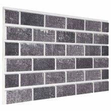 Wandpanelen 10 pcs Zwart en Grijs 100 x 50 cm EPS-schuim