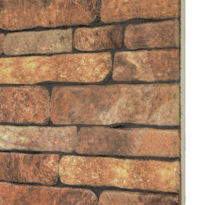 Wandpanelen 10 pcs Bruin en wit 100 x 50 cm EPS-schuim