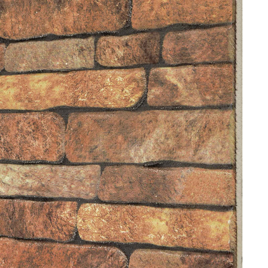 Wandpanelen 10 pcs Bruin en wit 100 x 50 cm EPS-schuim