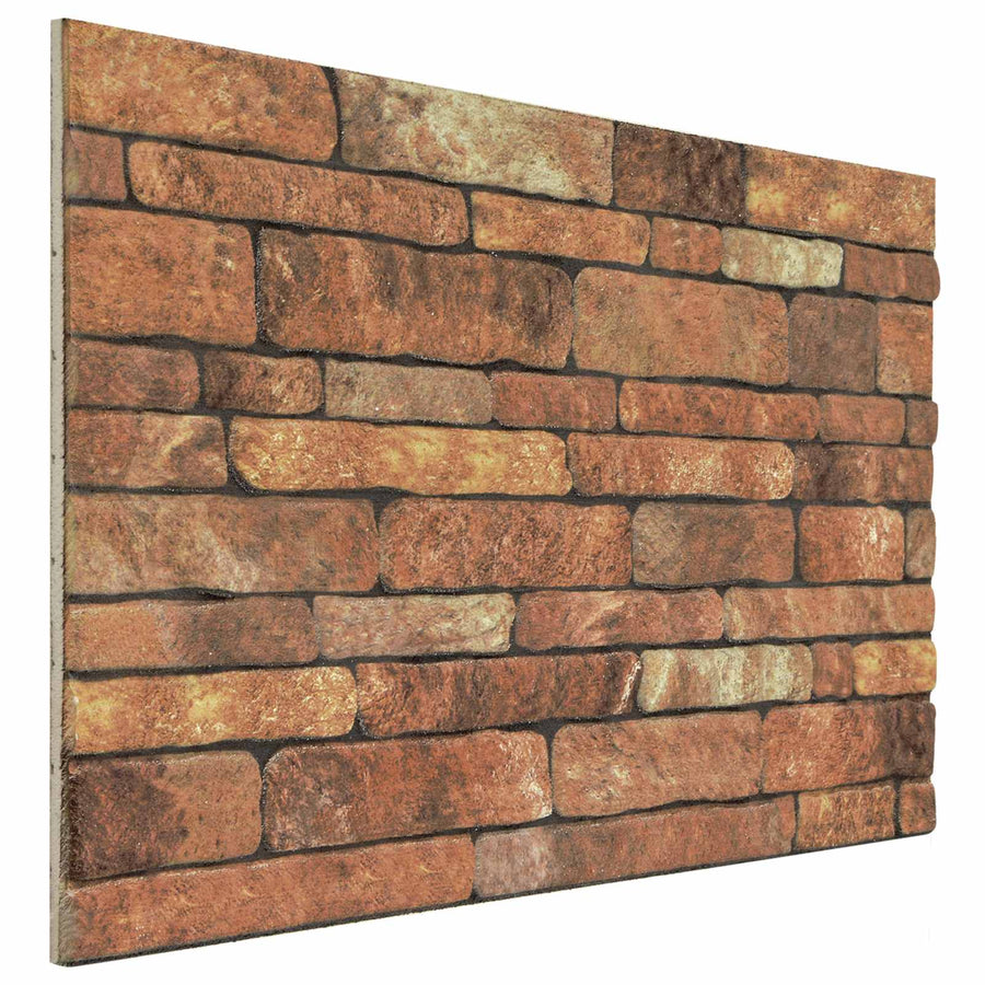 Wandpanelen 10 pcs Bruin en wit 100 x 50 cm EPS-schuim