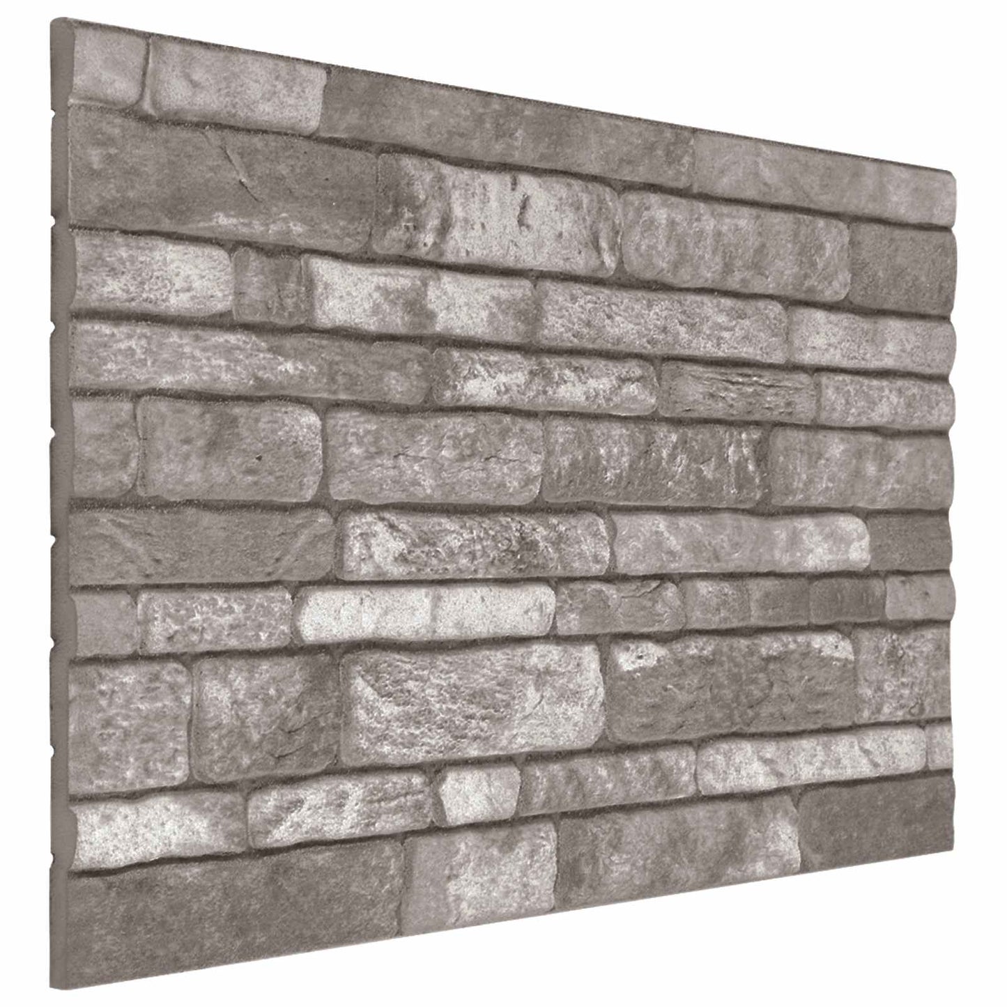 Wandpanelen 10 pcs Donkergrijs 100 x 50 cm EPS-schuim