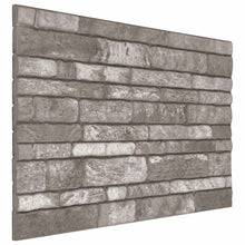 Wandpanelen 10 pcs Donkergrijs 100 x 50 cm EPS-schuim