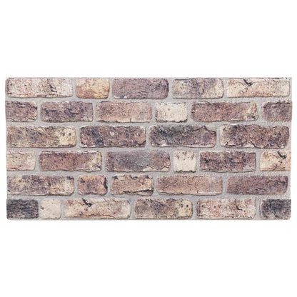 Wandpanelen 10 pcs Donkerbruin 100 x 50 cm EPS-schuim