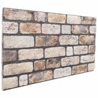 Wandpanelen 10 stuks licht bruin 100x50 cm EPS-schuim
