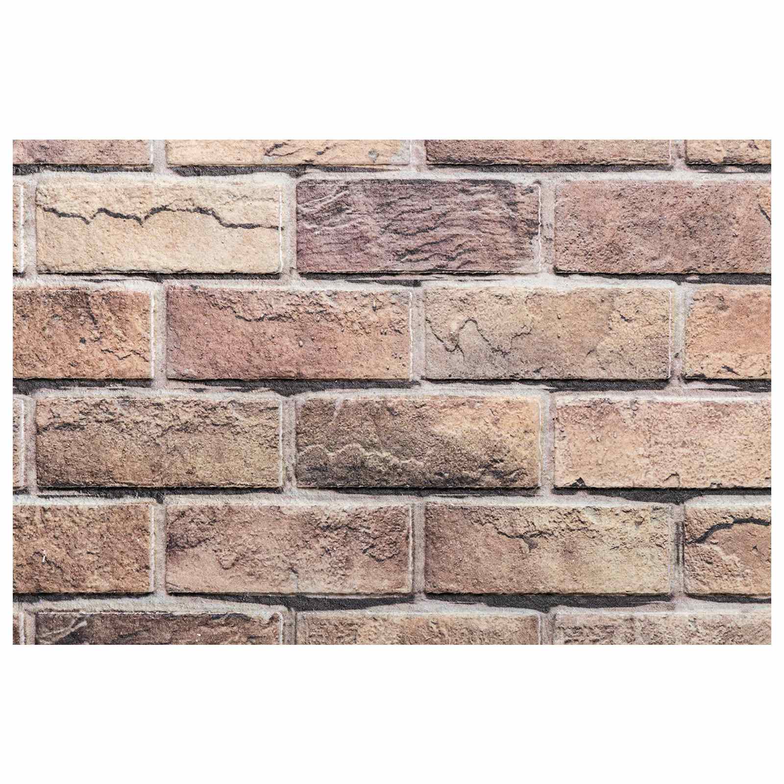 Wandpanelen 10 pcs Bruin en Grijs 100 x 50 cm EPS-schuim