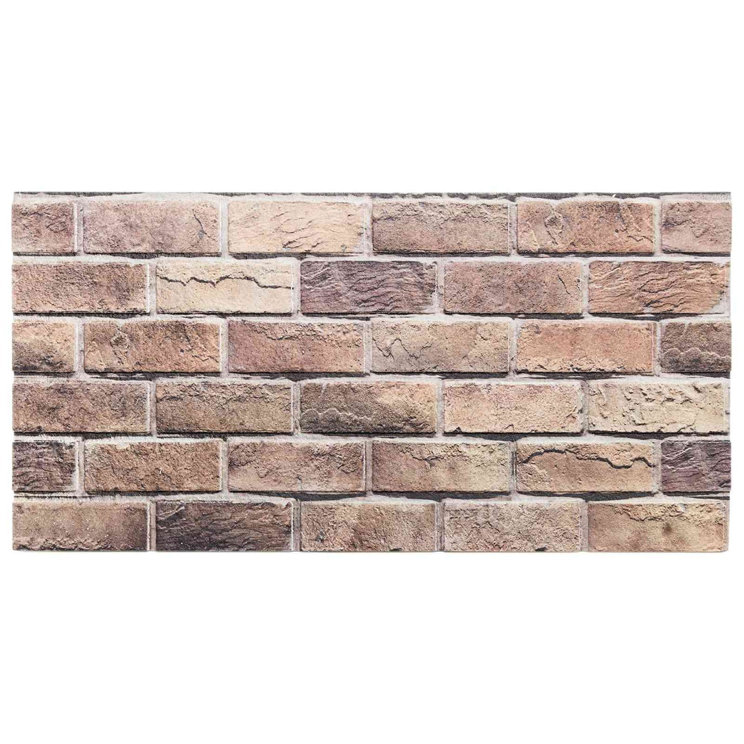 Wandpanelen 10 pcs Bruin en Grijs 100 x 50 cm EPS-schuim