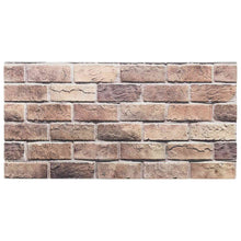 Wandpanelen 10 pcs Bruin en Grijs 100 x 50 cm EPS-schuim