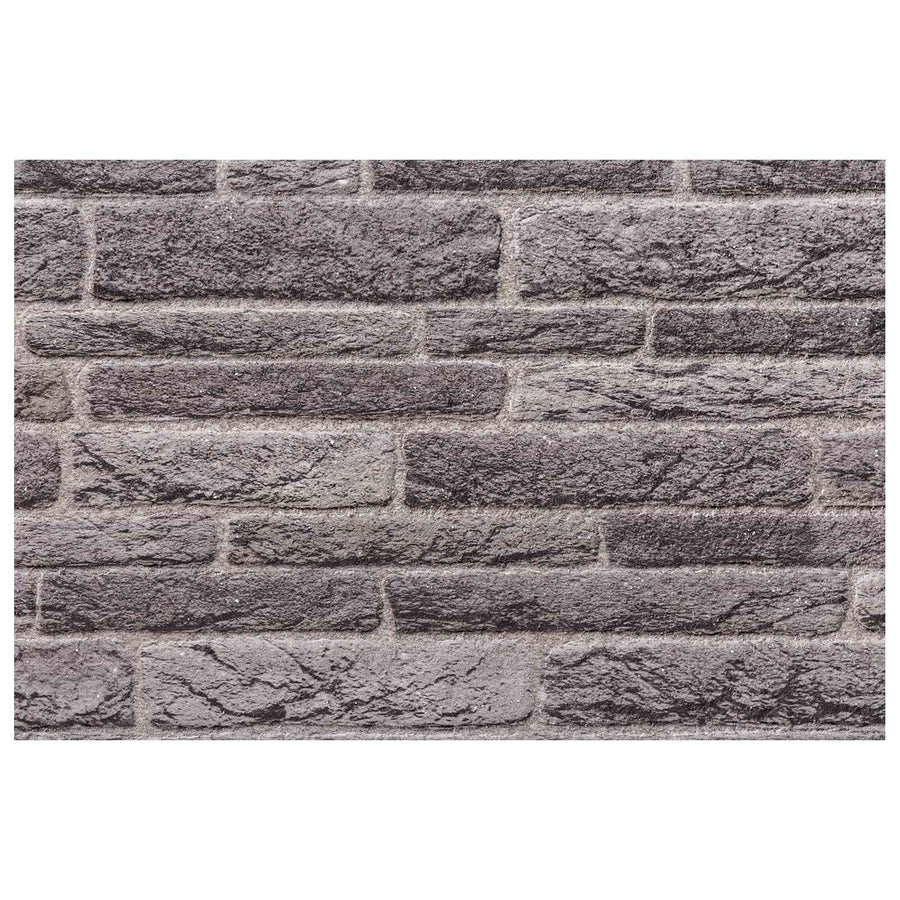 Wandpanelen 10 pcs Antracietkleurig 100 x 50 cm EPS-schuim
