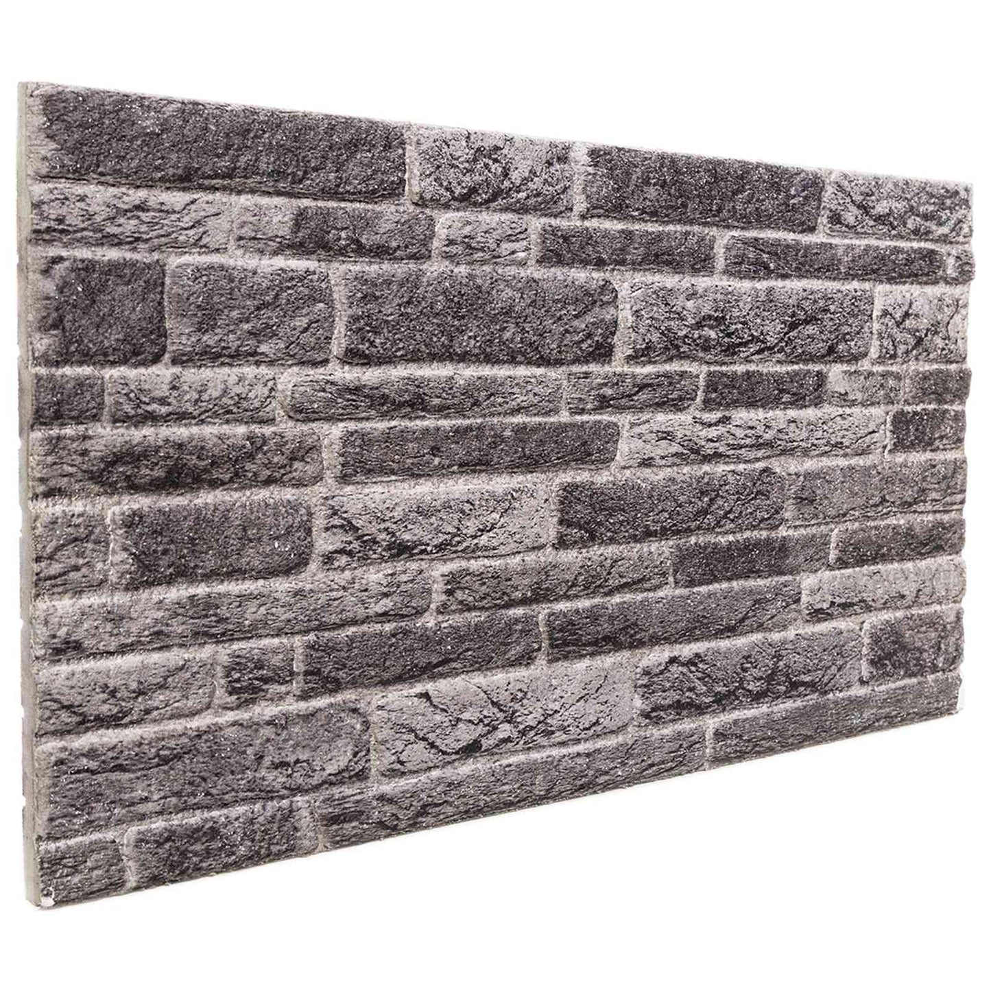 Wandpanelen 10 pcs Antracietkleurig 100 x 50 cm EPS-schuim