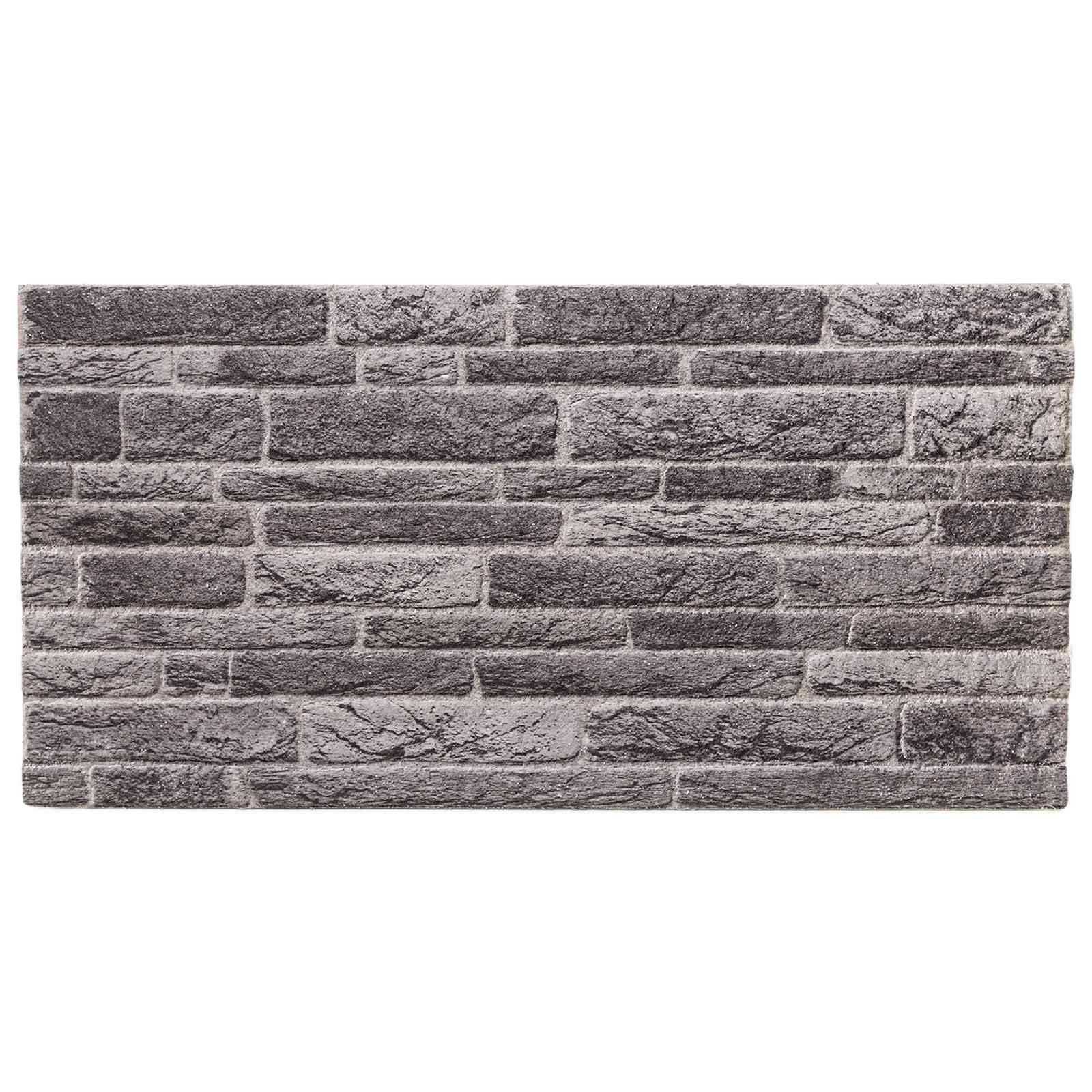Wandpanelen 10 pcs Antracietkleurig 100 x 50 cm EPS-schuim