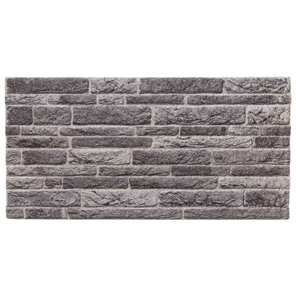 Wandpanelen 10 pcs Antracietkleurig 100 x 50 cm EPS-schuim