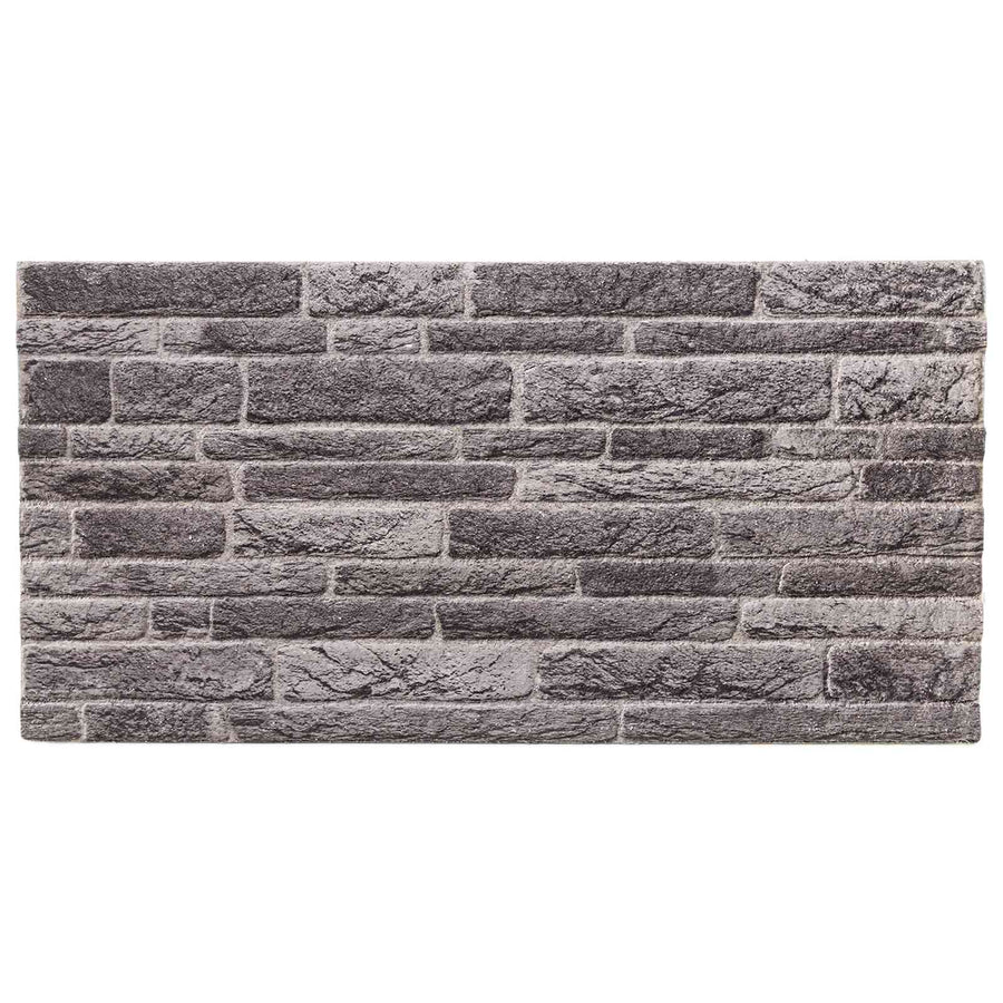 Wandpanelen 10 pcs Antracietkleurig 100 x 50 cm EPS-schuim