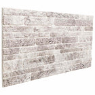 Wandpanelen 10 stuks 100x50 cm lichtgrijs wit EPS-schuim