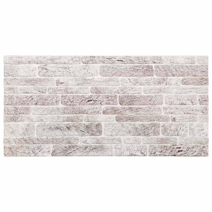 Wandpanelen 10 pcs Lichtgrijs en wit. 100 x 50 cm EPS-schuim