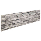 Wandpanelen 100x25 cm lichtgrijs EPS-schuim