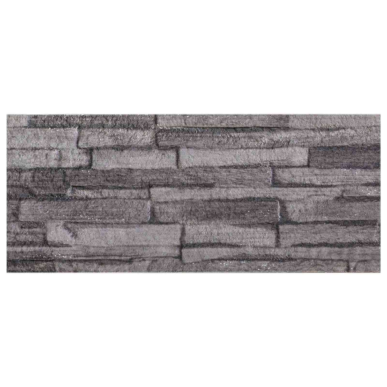 Wandpanelen 10 pcs Antraciet 100 x 25 cm EPS-schuim