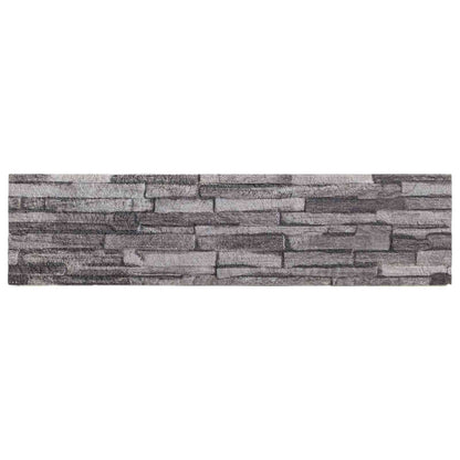 Wandpanelen 10 pcs Antraciet 100 x 25 cm EPS-schuim