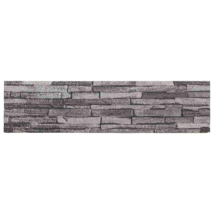 Wandpanelen 10 pcs Antraciet 100 x 25 cm EPS-schuim
