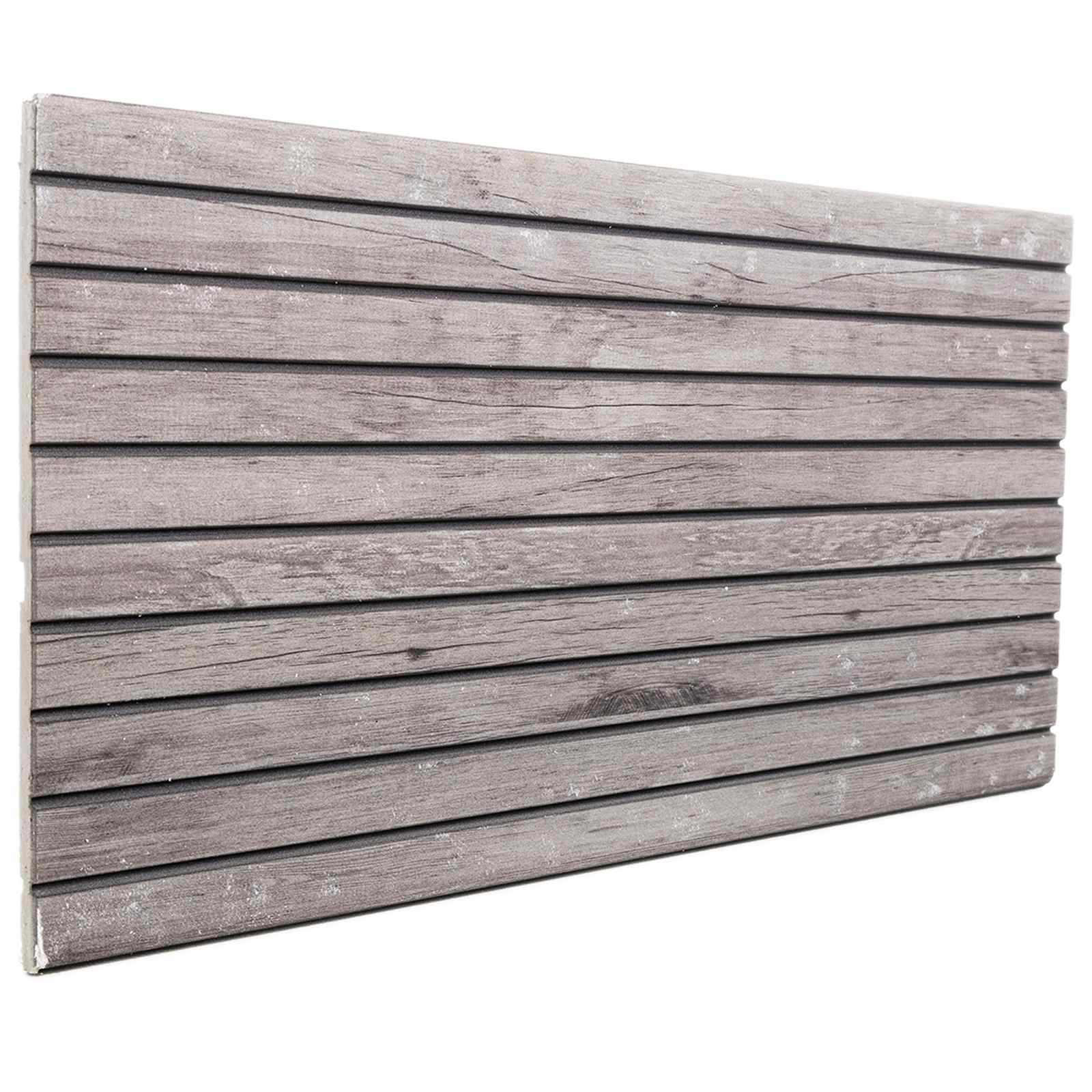 Wandpanelen 10 pcs Grijs 100 x 50 cm EPS-schuim