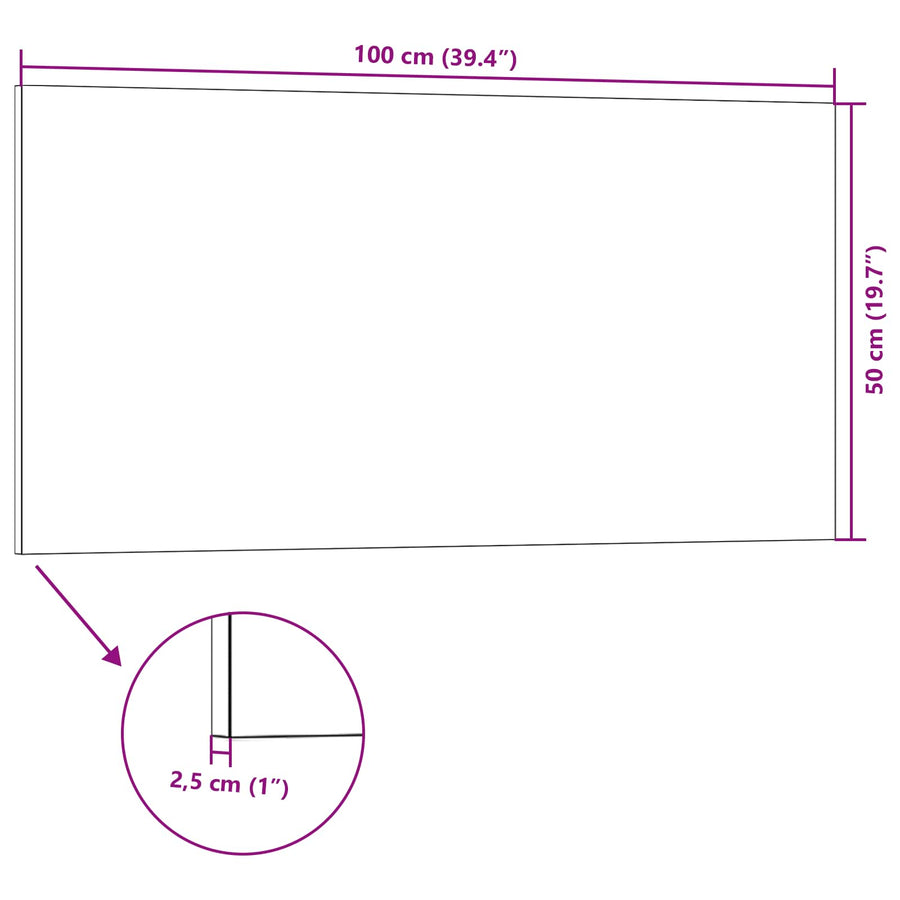 Wandpanelen 10 pcs Grijs 100 x 50 cm EPS-schuim